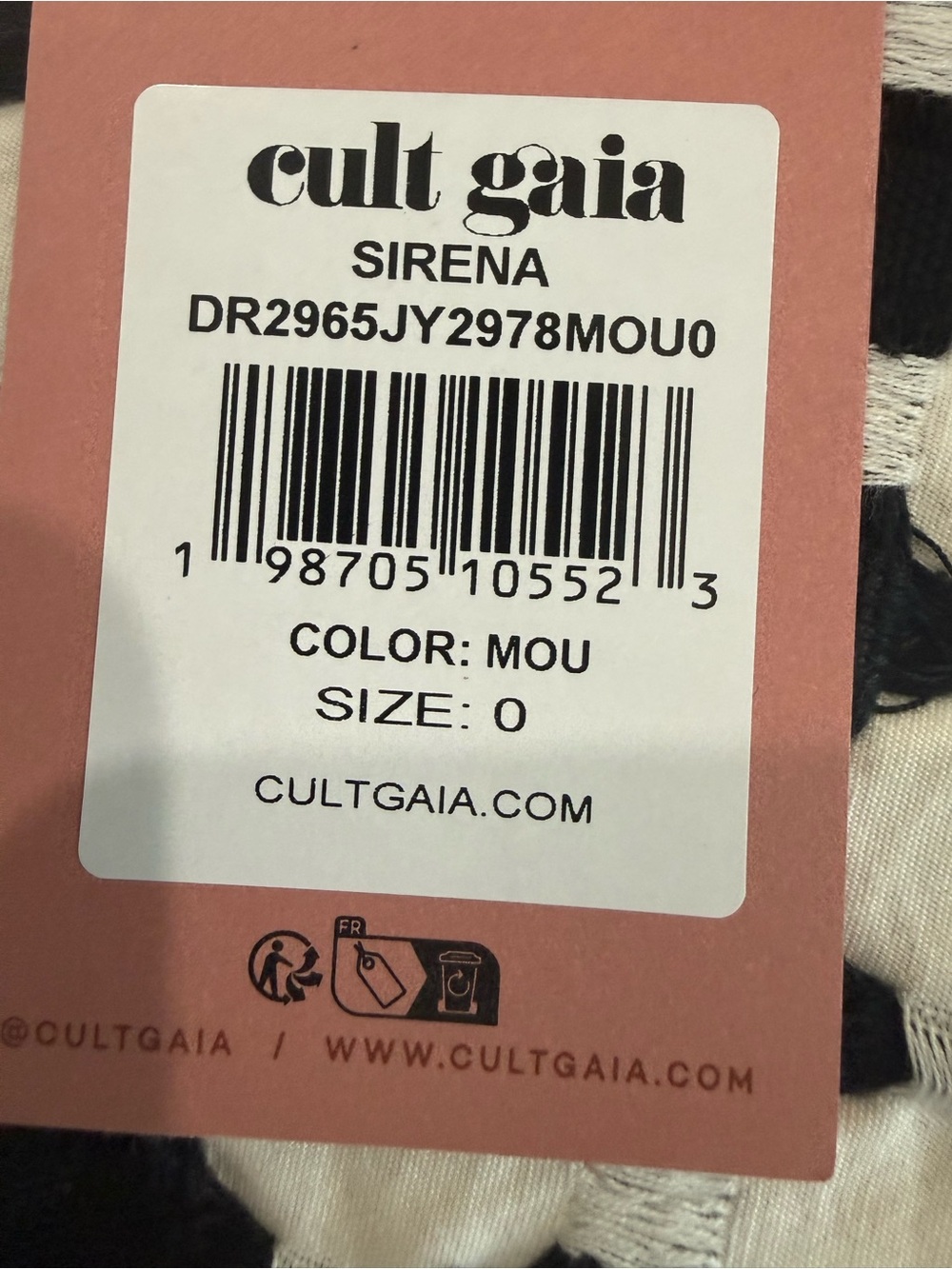 cult gaia One-Shoulder Draped Mini Dress in Camel Brown - Picture 5 of 6